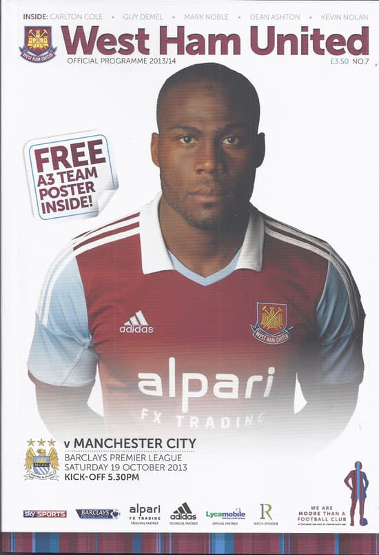 West Ham United FC v Manchester City FC